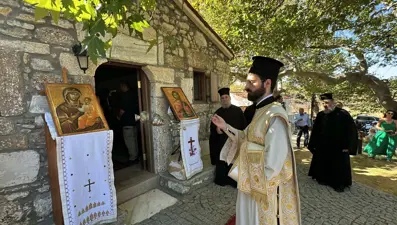 Bozcaada'da Aya Paraskevi Günü ayini yapıldı