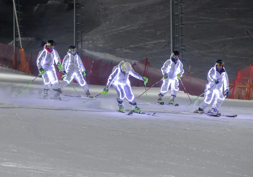 Palandöken'de "gece kayağı" keyfi 2