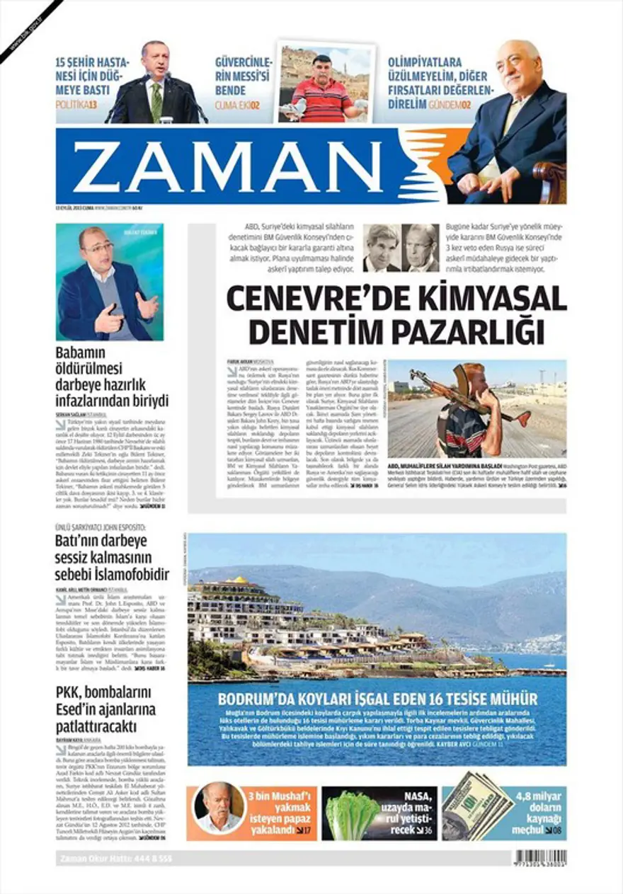 Günün Manşetleri- 13 Eylül 2013 6 Günün Manşetleri- 13 Eylül 2013 6