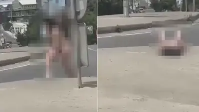 Başakşehir'de sokakta çırılçıplak yürüdü