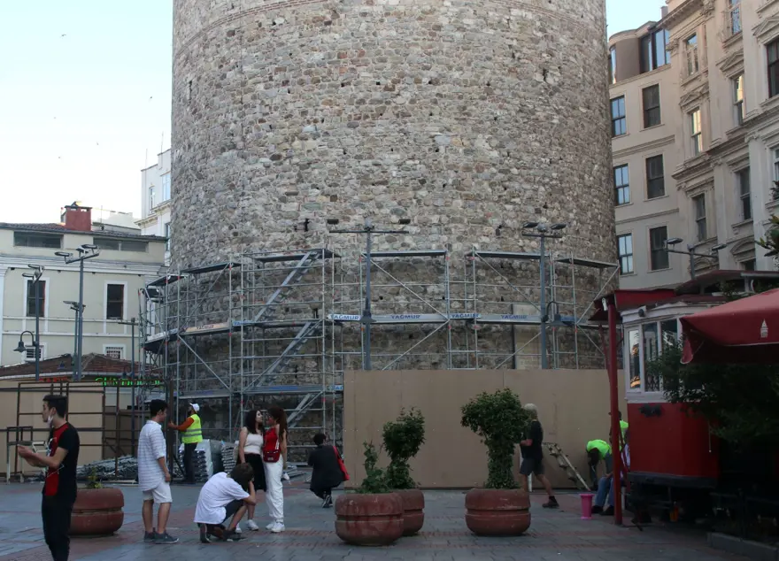 Galata Kulesi'nde restorasyon ebabil kuşlarının yuvaları nedeniyle ertelendi 19