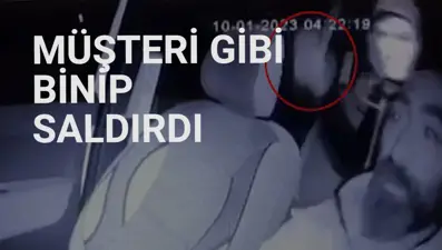 Taksiciye kaldırım taşlı saldırı