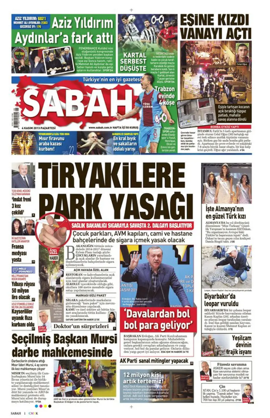 4 Kasım 2013 gazete manşetleri 14