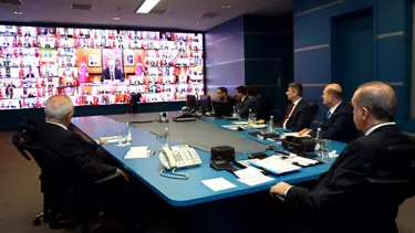 Cumhurbaşkanı Erdoğan, 81 il valisiyle telekonferans bağlantısı yaptı