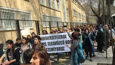 Ankara Üniversitesi öğrencilerinden cinsel saldırı protestosu