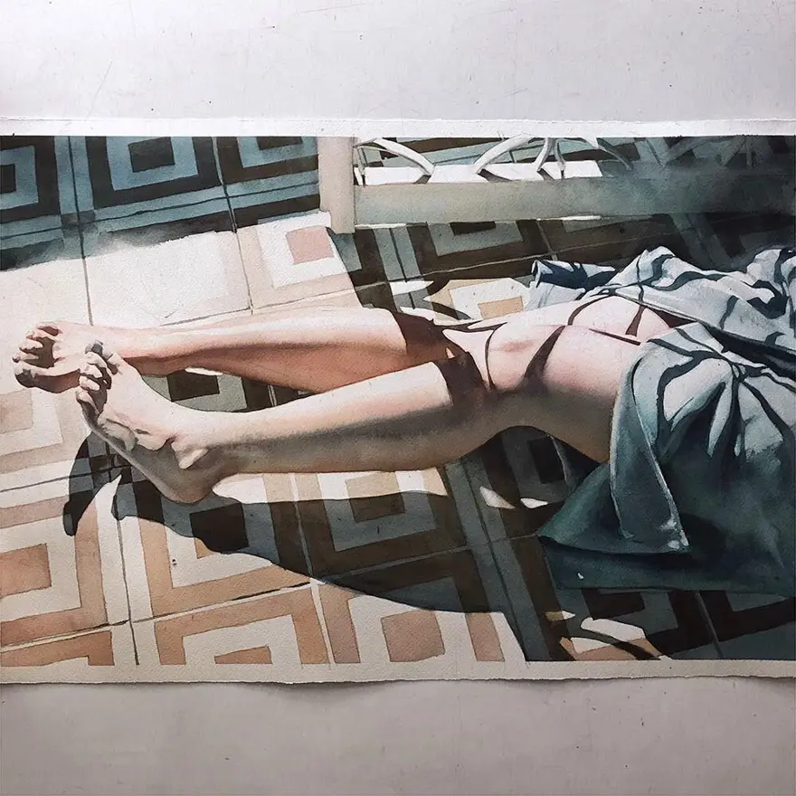 Gerçek gibi görünen sulu boya resimler 10