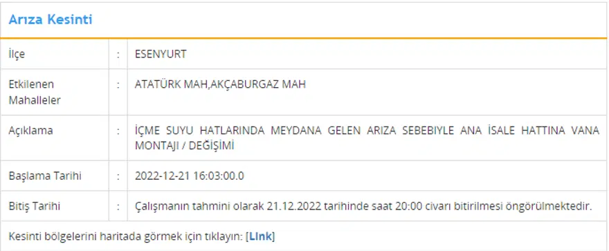 İstanbul'un 5 ilçesinde su kesintisi: 6 saat su kesintisi yaşanacak (21 Aralık İSKİ planlı su kesintisi listesi) 4 İstanbul'un 5 ilçesinde su kesintisi: 6 saat su kesintisi yaşanacak (21 Aralık İSKİ planlı su kesintisi listesi) 4