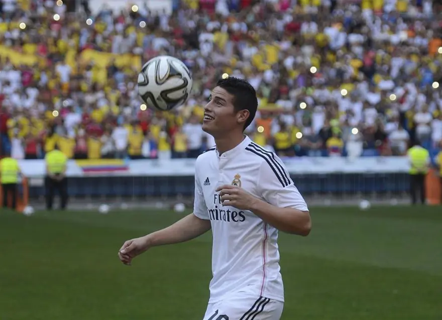 James Rodriguez Bernabeu'da 10
