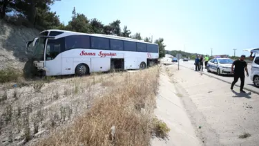 Çanakkale’de yolcu otobüsü kaza yaptı: 5 yaralı