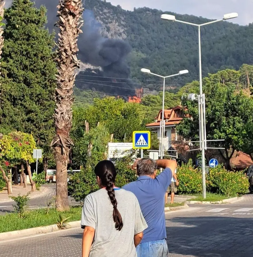 Göcek'te orman yangını 3 Göcek'te orman yangını 3