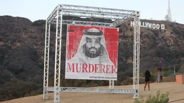 Cemal Kaşıkçı'nın ölüm yıl dönümünde Hollywood'da enstalasyon