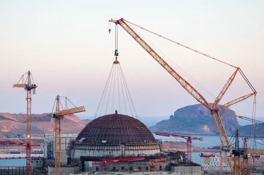 Akkuyu'nun 1'inci ünitesinde iç koruma kabuğu tamamlandı Akkuyu'nun 1'inci ünitesinde iç koruma kabuğu tamamlandı