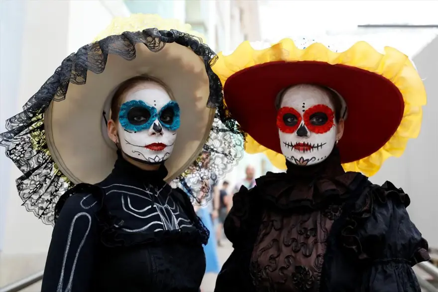 meksika festivalleri, ölüler günü festivali, dünya kupası 2018, moskova ölüler günü 4