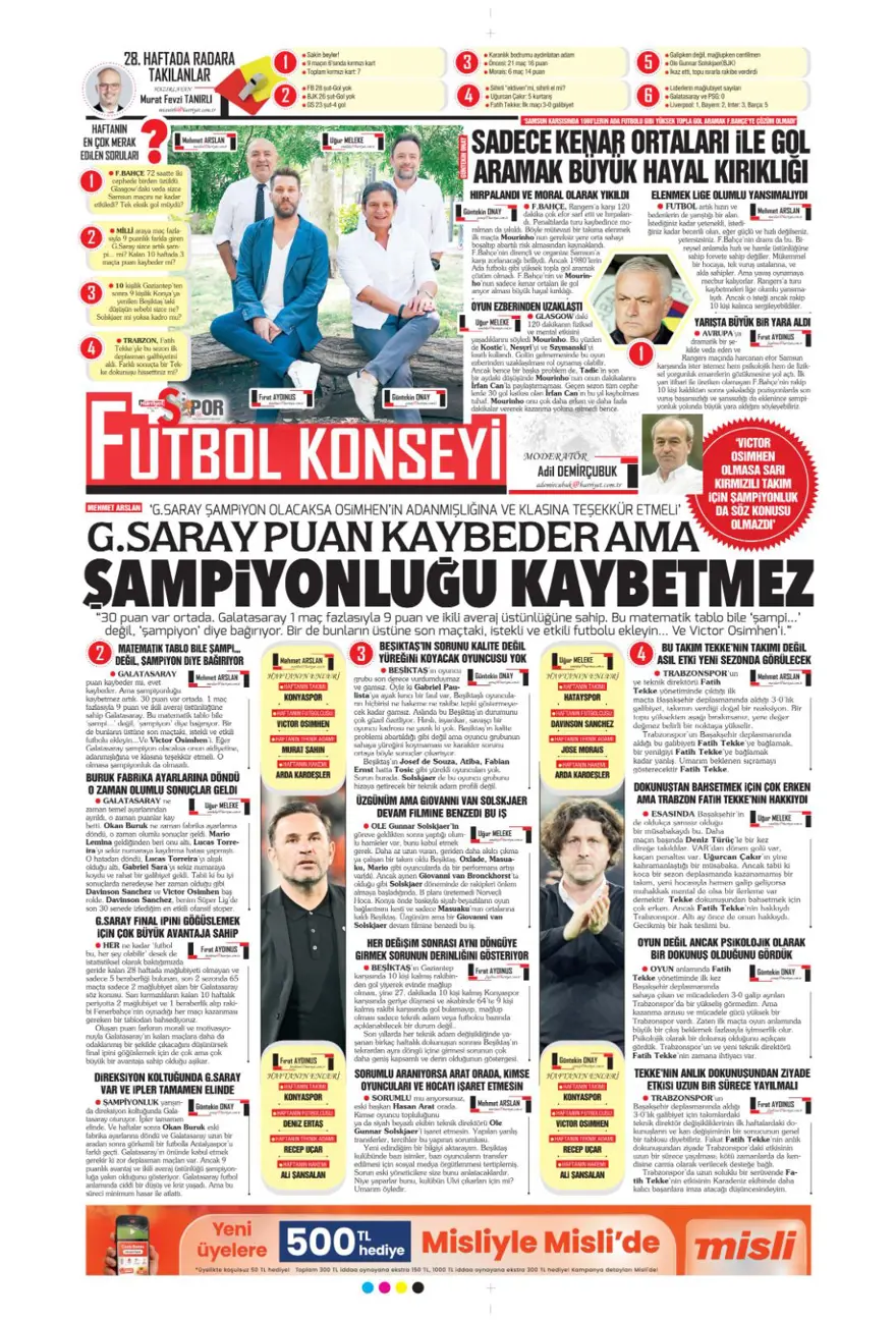 "Osimhen için iki seçenek var" (18 Mart 2025 spor manşetleri) 7