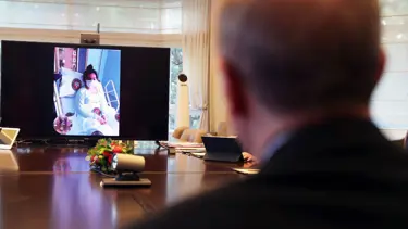 Cumhurbaşkanı Erdoğan Cerrahpaşa'daki hastalarla görüştü