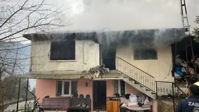 Adana'da evde yangın paniği