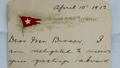 Titanik'in "kehanet" mektubu: 400 bin dolardan alıcı buldu