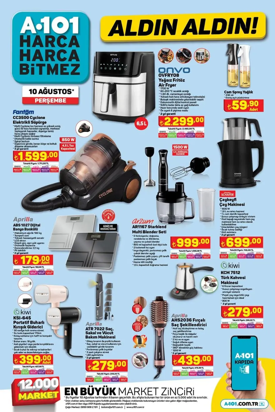 A101 markette bu haftaya özel yeni indirimli ürünler listesi belli oldu (10 Ağustos A101 aktüel ürünler kataloğu) 3