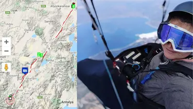Yamaç paraşütü sporcusu Gülşah Hoş'tan rekor uçuş