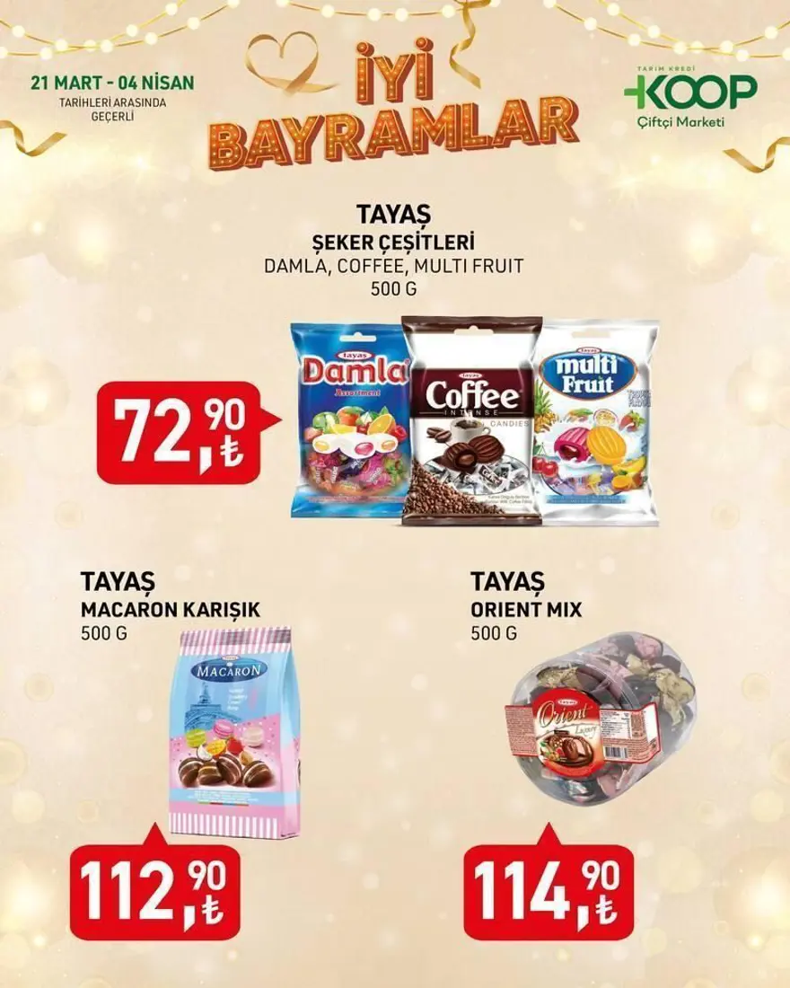 Tarım Kredi Kooperatif Market 25 Mart-4 Nisan indirimli ürünler listesi: Kahve, bayram şekeri, çikolata, kolonya, kağıt havlu ve temizlik ürünleri bugün satışta 4