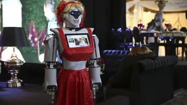 Fuarda 'Kınacı robotlar' ilgi gördü (Kına türküsü söylüyor)