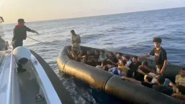 Datça’da 44 düzensiz göçmen kurtarıldı
