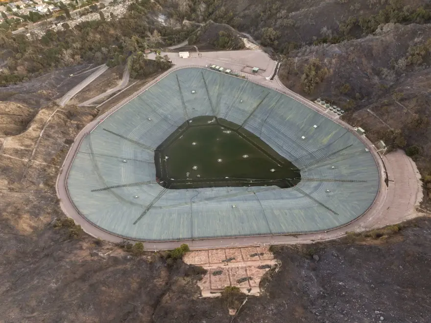 Los Angeles yangınlarında su krizi | Onarım nedeniyle kapalıydı: İşte tartışma yaratan boş rezervuar 