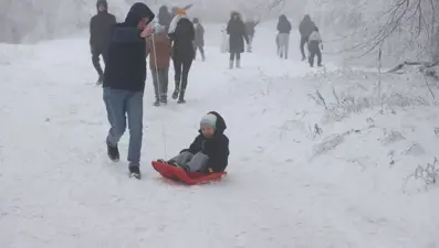 Kar görmek isteyenler rotasını Istranca Dağları'na çevirdi