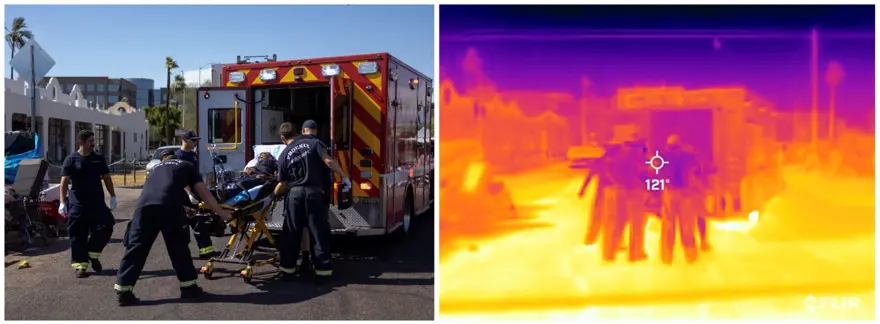 ABD'deki cehennem sıcağı termal kamerada: İnsan beyni buna dayanamaz 5