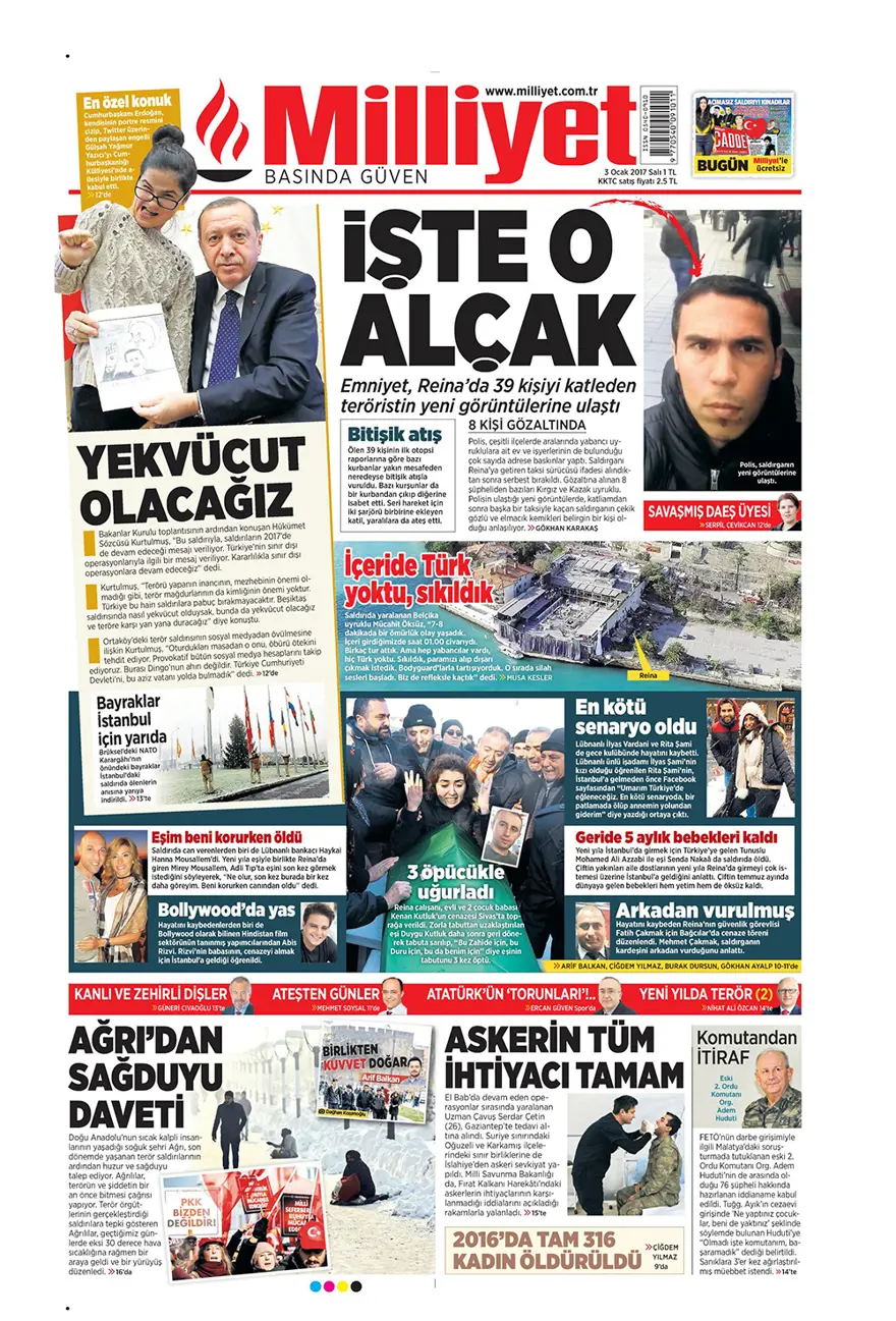 Günün gazete manşetleri - 3 Ocak 2016 4