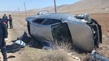 Karaman'da feci kaza: 1 ölü, 1 yaralı