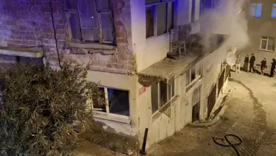 Bilecik'te iki katlı evde yangın