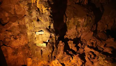 Türkiye'nin ilk turistik mağarası: Kuruyan sularıyla fosil haline geldi