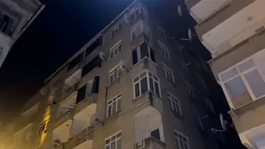 Esenler’de kolonları çatlayan 6 katlı bina tahliye edildi