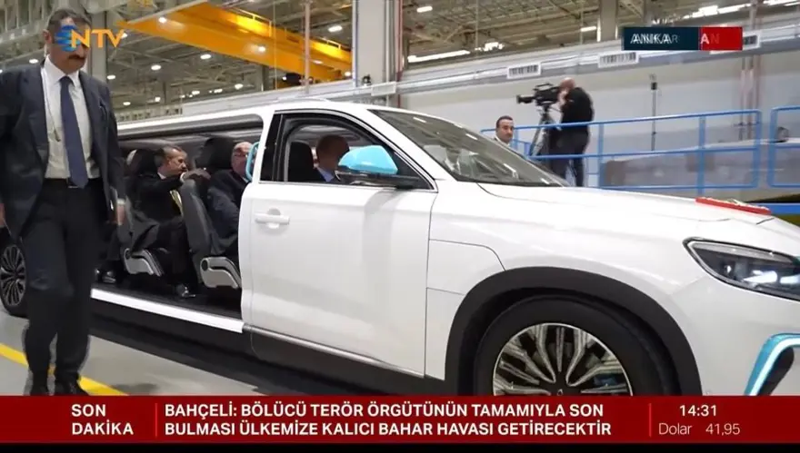 Türkiye'de tek... Erdoğan alana Togg'la geldi, özel üretim Togg ilk kez görüntülendi 3