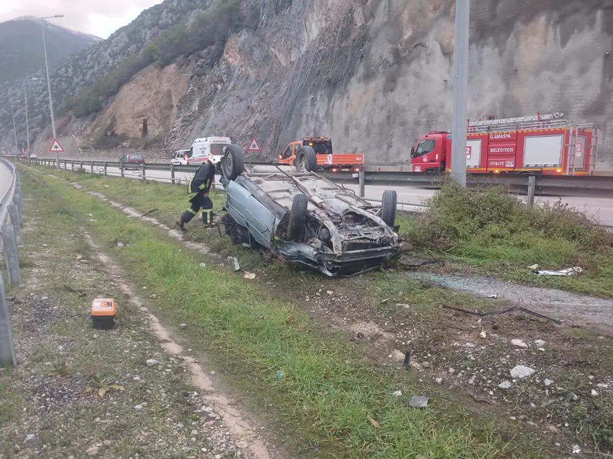 Tünel çıkışında feci kaza: 1 yaralı 5