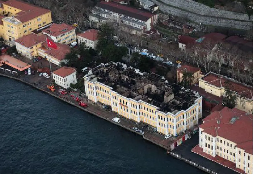 Galatasaray Üniversitesi'nde yangın 