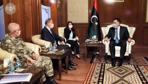 Bakan Akar, Libya Başbakanı Serrac ile görüştü Bakan Akar, Libya Başbakanı Serrac ile görüştü