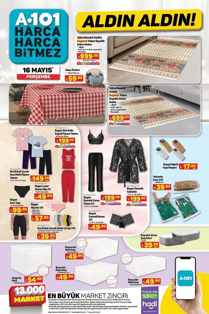 A101 aktüel indirimleri 16 Mayıs 2024: A101 markette bu haftaya özel yeni indirimli ürünler 9 A101 aktüel indirimleri 16 Mayıs 2024: A101 markette bu haftaya özel yeni indirimli ürünler 9