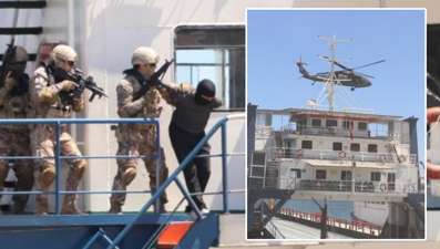 Tekirdağ'da nefes kesen anlar: Gemiye indiler