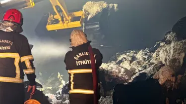 Şanlıurfa'da fabrika yangını