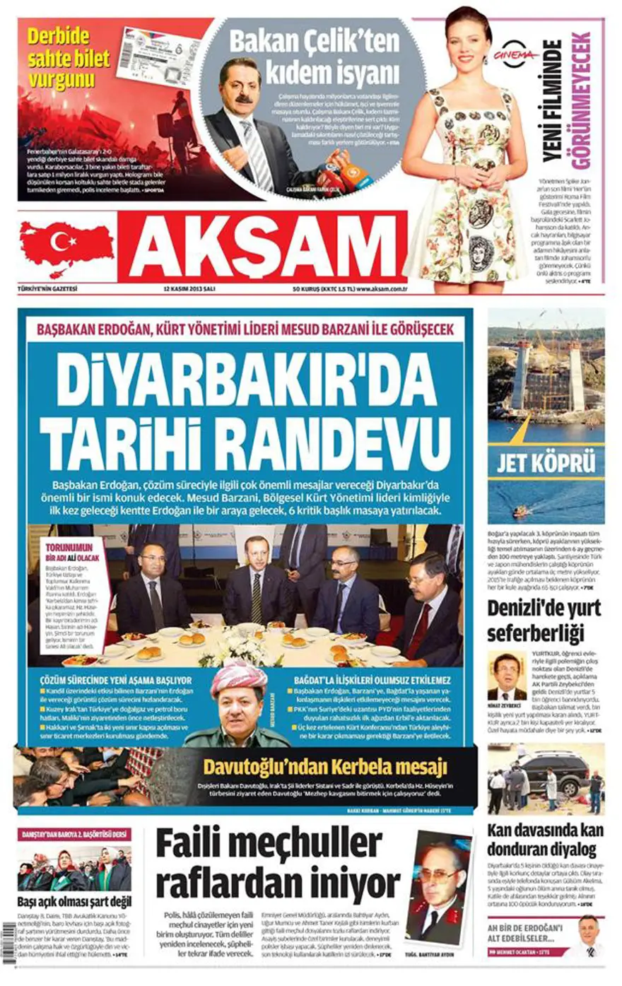 Günün manşetleri - 12 Kasım 2013 7 Günün manşetleri - 12 Kasım 2013 7
