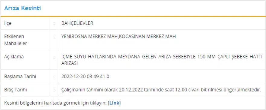 İstanbul'un 5 ilçesinde su kesintisi: 4 saat su kesintisi yaşanacak (20 Aralık İSKİ planlı su kesintisi listesi) 5 İstanbul'un 5 ilçesinde su kesintisi: 4 saat su kesintisi yaşanacak (20 Aralık İSKİ planlı su kesintisi listesi) 5