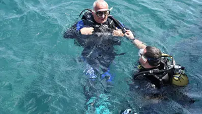 Bakan Ersoy, Osmanlı dönemi gemi batığına dalış yaptı