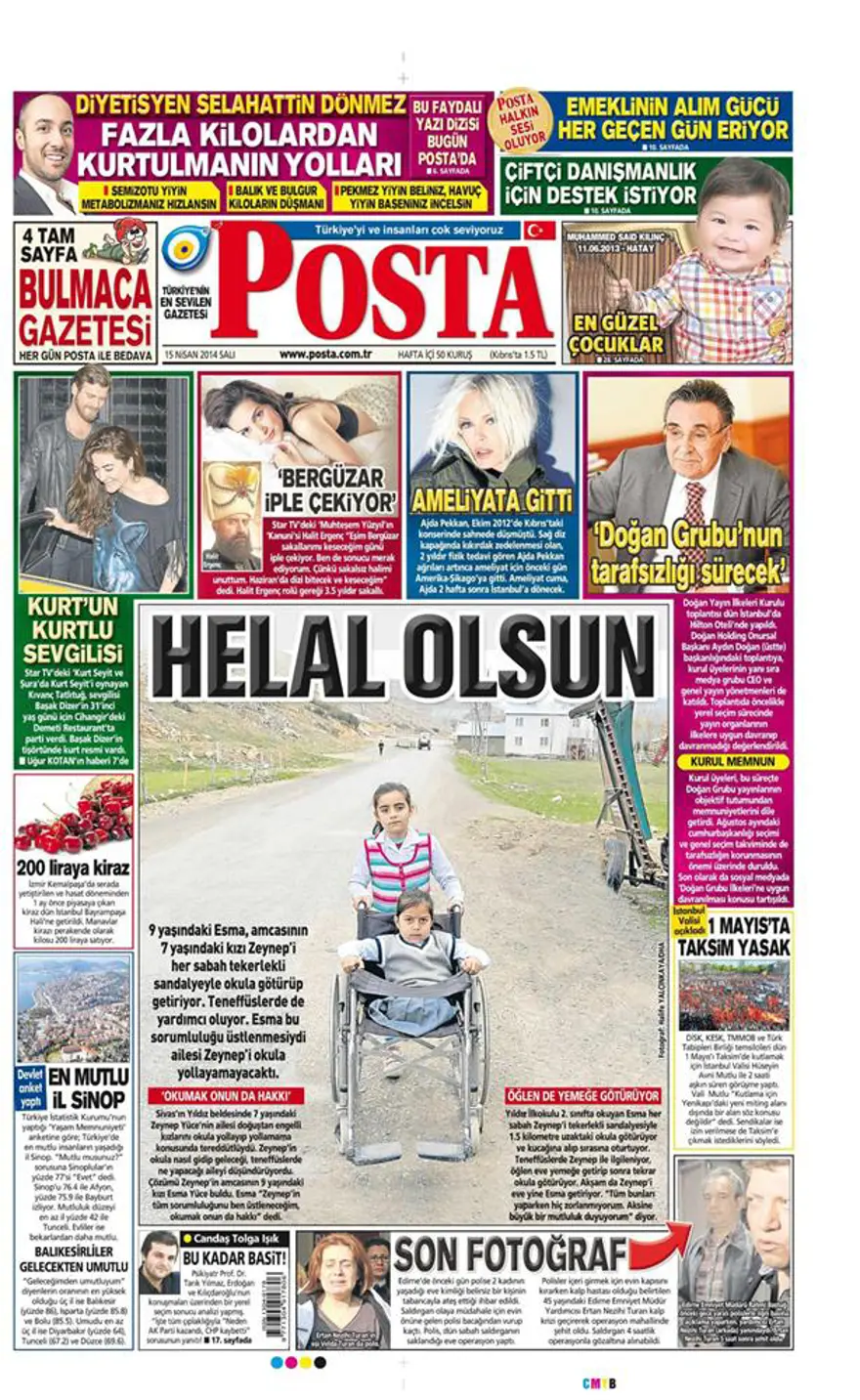 Günün gazete manşetleri - 15 Nisan 2014 11 Günün gazete manşetleri - 15 Nisan 2014 11