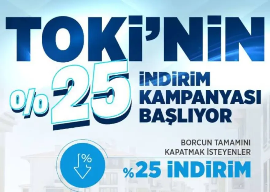TOKİ'nin yüzde 25 indirim kampanyası bugün başlıyor: Başvuru şartları ve banka kredi oranları açıklandı 
