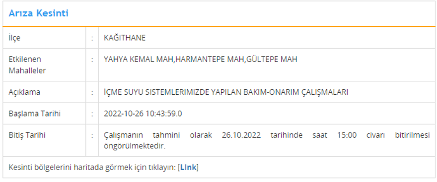 İstanbul'un 6 ilçesinde su kesintisi: 2 ilçede 9 saat su kesintisi yaşanacak (26 Ekim İSKİ su kesintisi listesi) 6