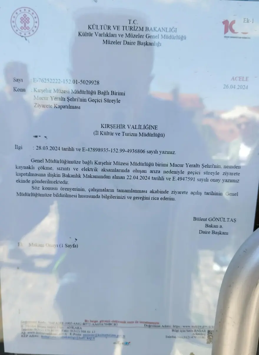 1700 yıllık Mucur Yeraltı Şehri çökme tehlikesine karşı kapatıldı 3