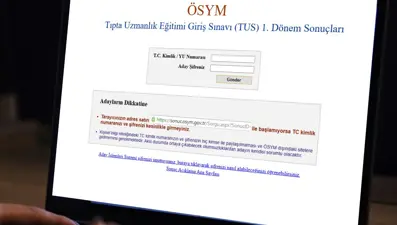 TUS 1. dönem sınav sonuçları açıklandı: 2025 TUS sınav sonuçları sorgulama ekranı sonuc.osym.gov.tr