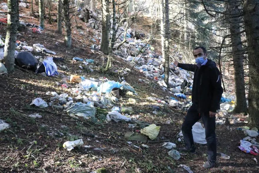 Doğa harikası yayla çöplüğe döndü 4